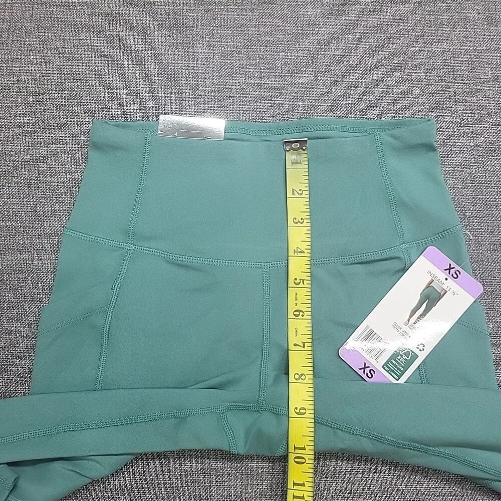 32 Degrees Cool Womens Capri Leggings Active Yoga Gym Pants X-Small Size Green - Picture 3 of 9